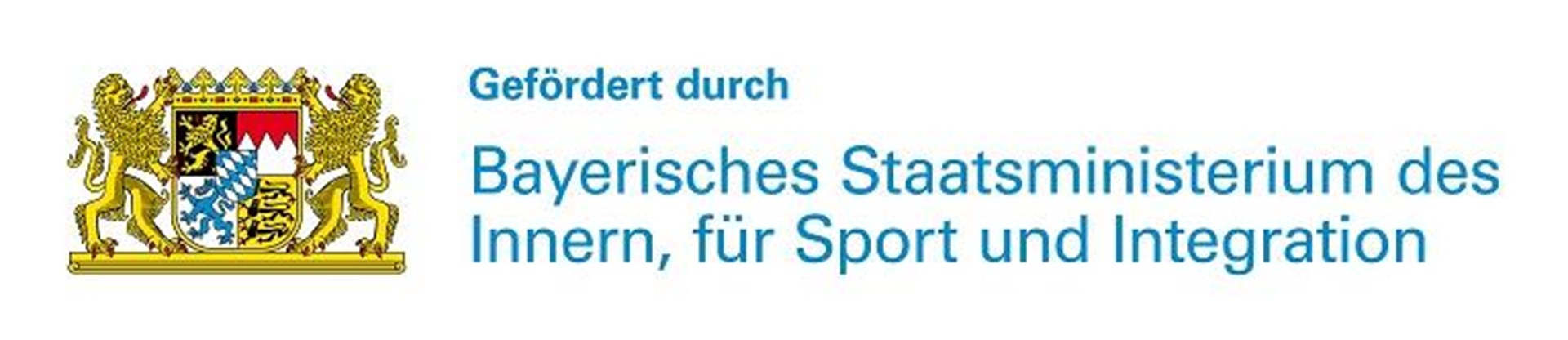 Dieses Projekt wird aus Mitteln des Bayerischen Staatsministeriums des Innern, für Sport und Integration gefördert.“